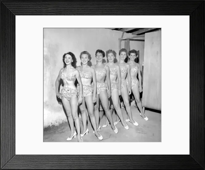 Framed Print : Entertainment: Dancers cabaret girls who have been invited to Turkey to perform Framed Print : Entertainment: Dancers cabaret girls who have been invited to Turkey to perform