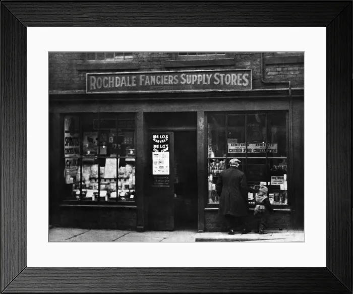 Framed Print : The home of the Co-op movement. The original building at Toad Lane in Rochdale