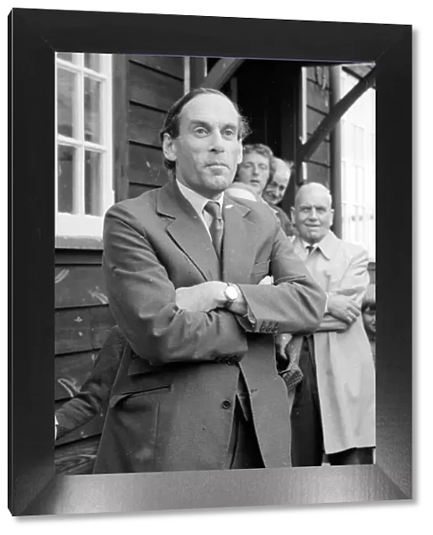 Liberal Party leader Jeremy Thorpe visits a flower show August 1978