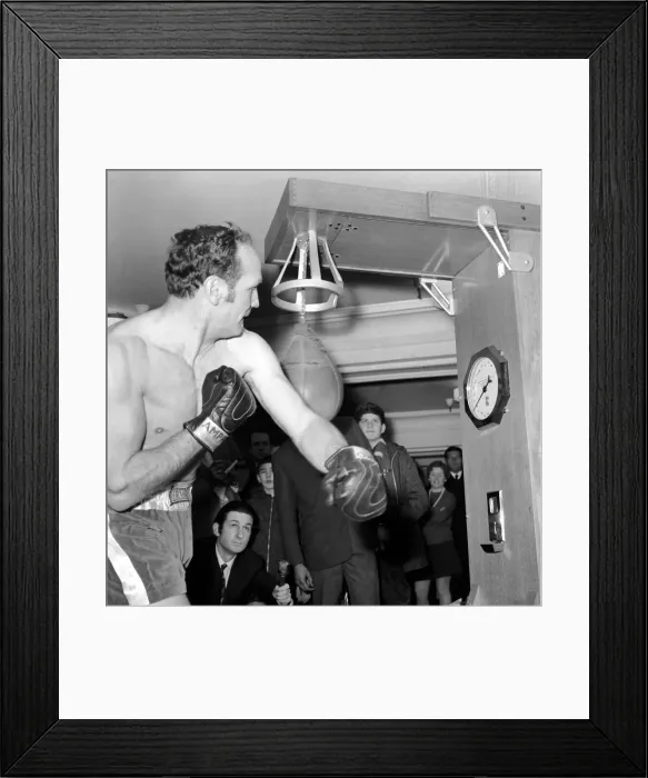 Framed Print : Someone will be on the receiving end from a Henry Cooper punch, and like it