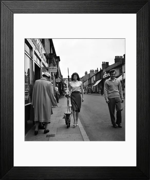 Framed Print : Woman and Lamb. 20yrs old Margaret Harrison of Stalybridge Cheshire with her pet lamb Framed Print : Woman and Lamb. 20yrs old Margaret Harrison of Stalybridge Cheshire with her pet lamb