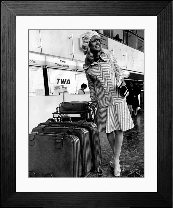 Framed Print : Clothing: You should have seen the heads turn when Sharon Lynne turned up at London Framed Print : Clothing: You should have seen the heads turn when Sharon Lynne turned up at London