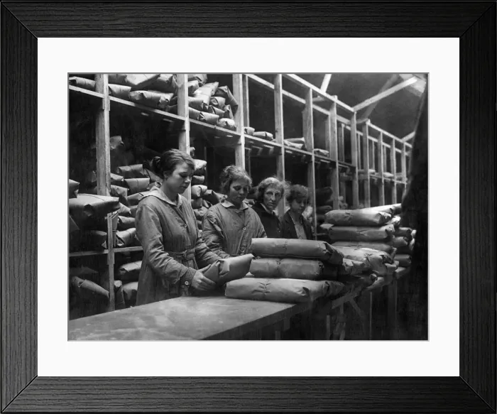 Framed Print : How Tommy changes from Khaki into Civvies when he is discharged