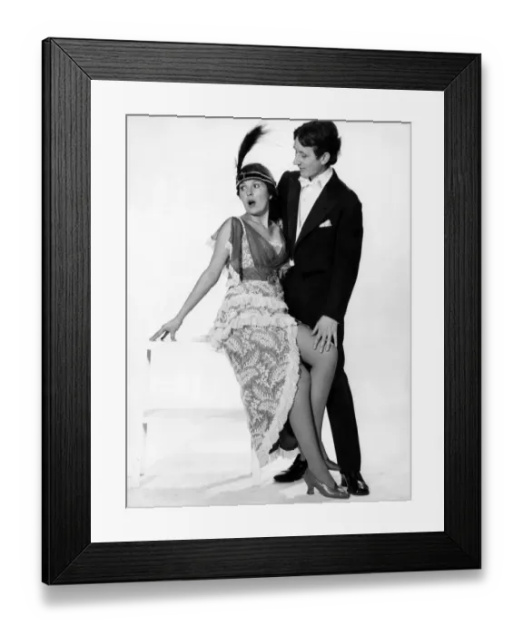 Framed Print : Reveille writers Sue Malins and Jeremy Lawrence get to grips with the Charleston dance Framed Print : Reveille writers Sue Malins and Jeremy Lawrence get to grips with the Charleston dance