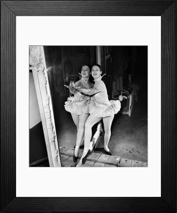 Framed Print : Shes on her own Its not a double act, they are not twins Framed Print : Shes on her own Its not a double act, they are not twins