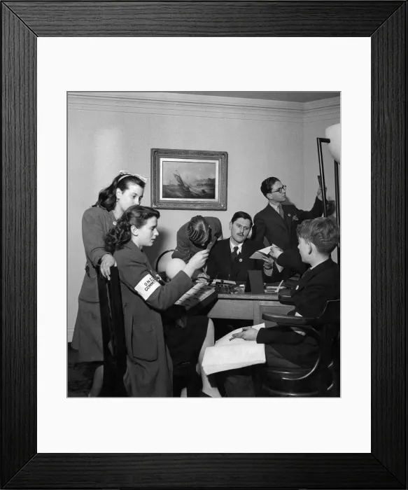 Framed Print : Childrens Choir The childrens committee of two boys