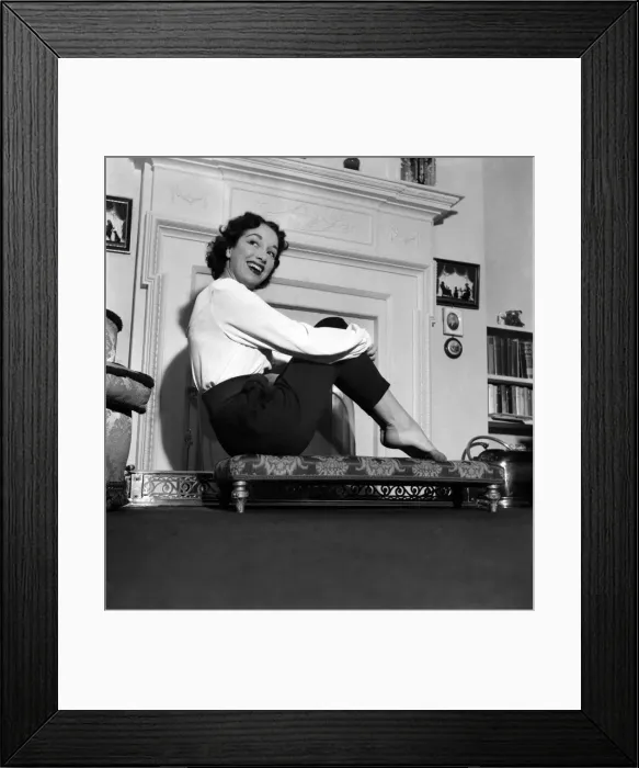 Framed Print : After Britains stage union equity had refused Yoland Dolan a permit for her to play Framed Print : After Britains stage union equity had refused Yoland Dolan a permit for her to play