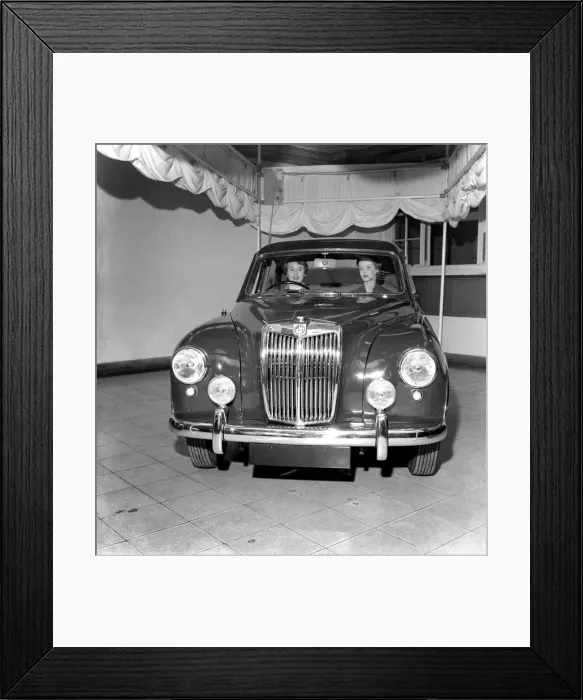Framed Print : Nuffields have made a new version of the MG Magnette. It is a saloon 1