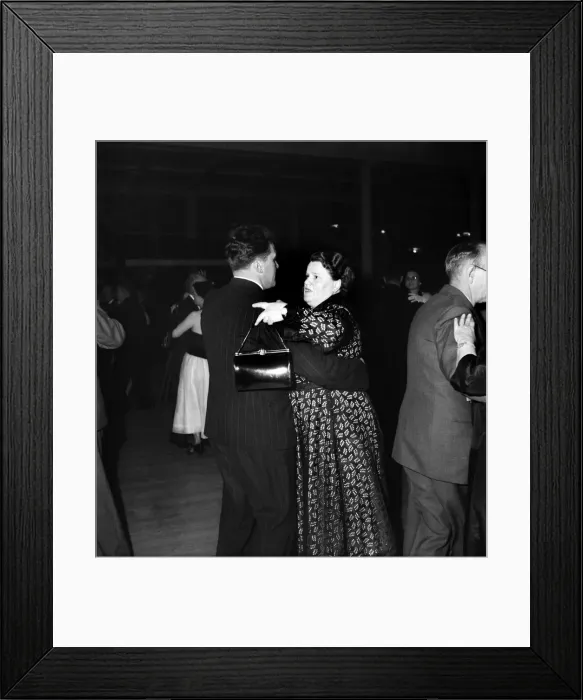 Framed Print : Labour Party Conference 1953: Mrs. Bessie Braddock dances with Jim Johnson (M