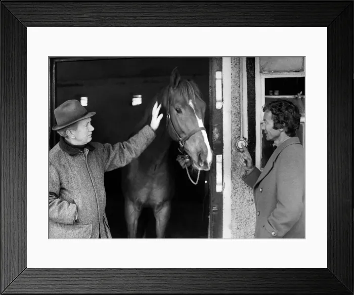 Framed Print : Vincent O Brien trainer. March 1978 P009247 Framed Print : Vincent O Brien trainer. March 1978 P009247