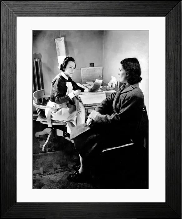 Framed Print : University College Hospital. Miss Neilson, Sister Thyer