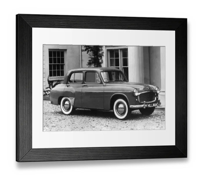 Framed Print : Motor Cars. The Hillman Minx Sx. July 1954 P009531 Framed Print : Motor Cars. The Hillman Minx Sx. July 1954 P009531