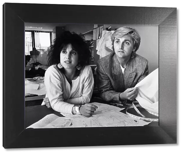 David and Elizabeth Emanuel, fashion designers. July 1987 P009241