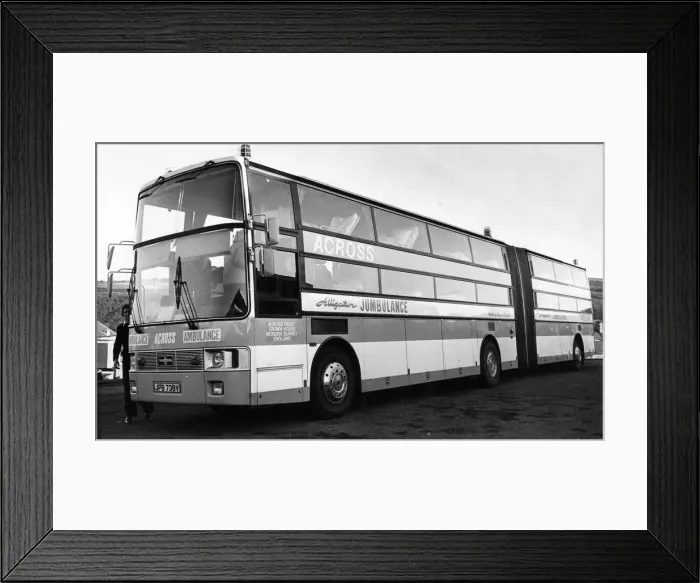 Framed Print : France has put the brakes on super ambulances built to take handicapped pilgrims to