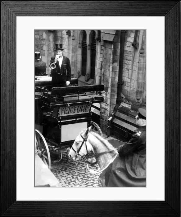 Framed Print : A custom which lapsed in 1914 was revived in Durham City when the judges proceeded Framed Print : A custom which lapsed in 1914 was revived in Durham City when the judges proceeded