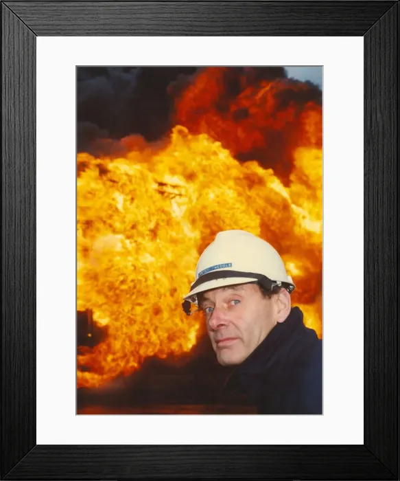 Framed Print : Firefighters practice rescue routines in a training exercise on the river Framed Print : Firefighters practice rescue routines in a training exercise on the river