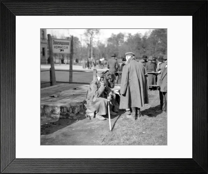 Framed Print : Wounded Russian soldiers at Lemberg September 1914 Framed Print : Wounded Russian soldiers at Lemberg September 1914