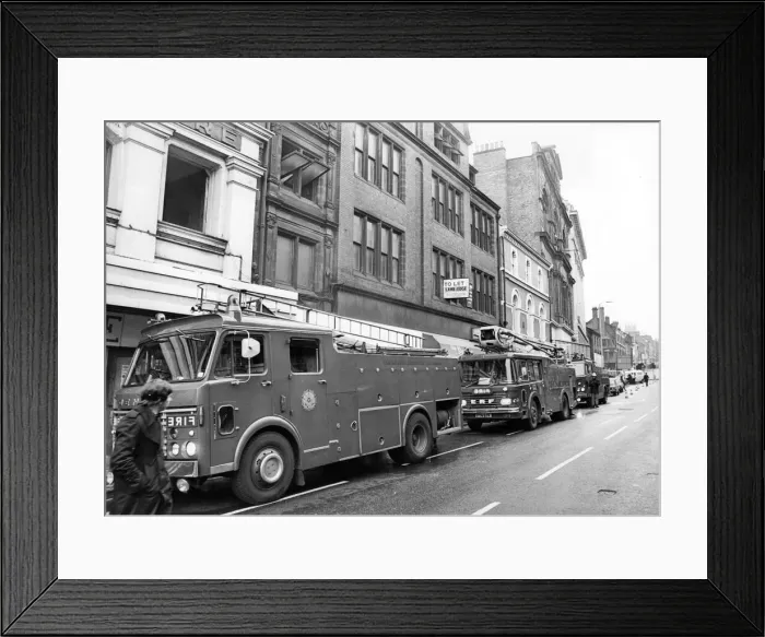 Framed Print : Fire engines attend an emergency in Newcastle Framed Print : Fire engines attend an emergency in Newcastle