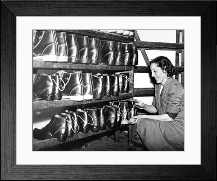 Framed Print : Clog factory of mr. N. A. Gosman off Sunderland Street, Newcastle Framed Print : Clog factory of mr. N. A. Gosman off Sunderland Street, Newcastle