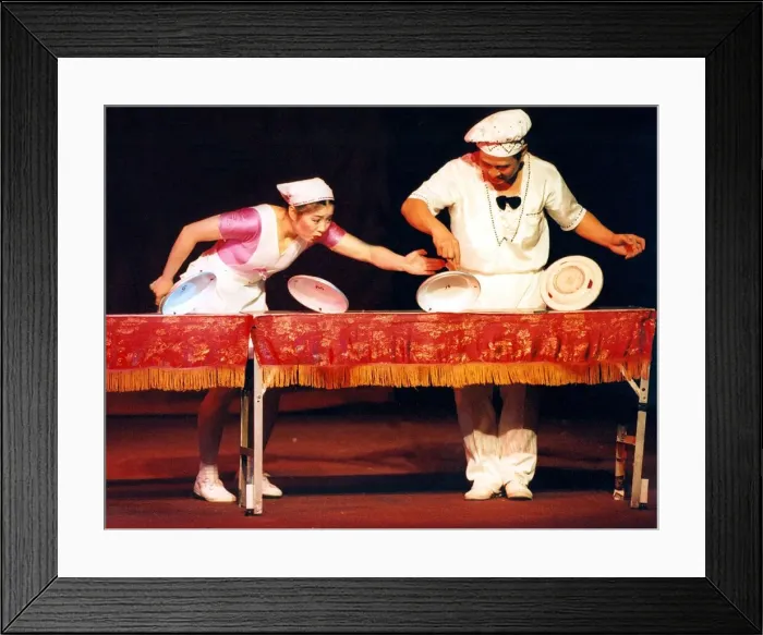 Framed Print : Chinese State Circus performers on stage at the Tyne Theatre in Newcastle Framed Print : Chinese State Circus performers on stage at the Tyne Theatre in Newcastle