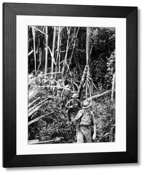 Framed Print : Australian Imperial Forces training for Malayan jungle warfare Framed Print : Australian Imperial Forces training for Malayan jungle warfare
