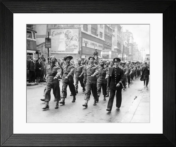 Framed Print : Victory over Japan exhibition was opened in Oxford Street, London, pictured Framed Print : Victory over Japan exhibition was opened in Oxford Street, London, pictured