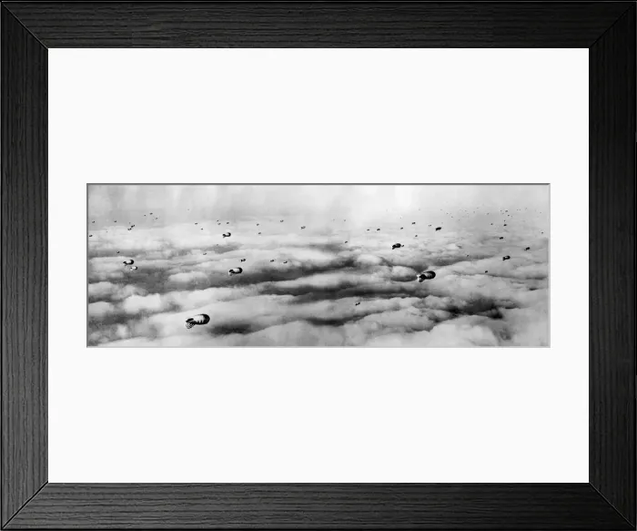 Framed Print : A section of the RAF balloon defence put up against the flying bomb during the Second Framed Print : A section of the RAF balloon defence put up against the flying bomb during the Second