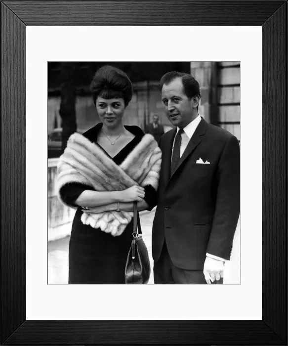 Framed Print : Paul Raymond with wife April 1961 Framed Print : Paul Raymond with wife April 1961