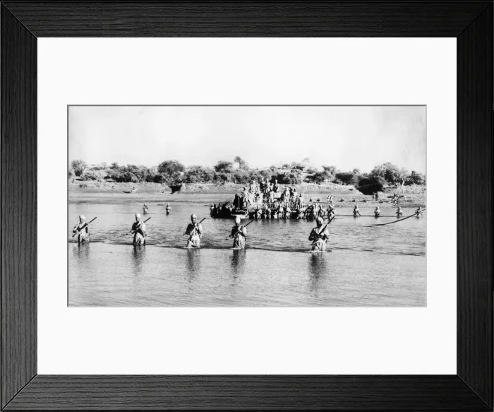 Framed Print : Soldiers from an Indian Infantry Brigade, holding advanced posts on the Eritrean frontier Framed Print : Soldiers from an Indian Infantry Brigade, holding advanced posts on the Eritrean frontier