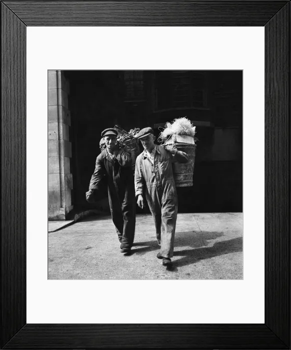 Framed Print : A Cockney earns his living: They ve chosen the hard way to collect a weekly pay Framed Print : A Cockney earns his living: They ve chosen the hard way to collect a weekly pay