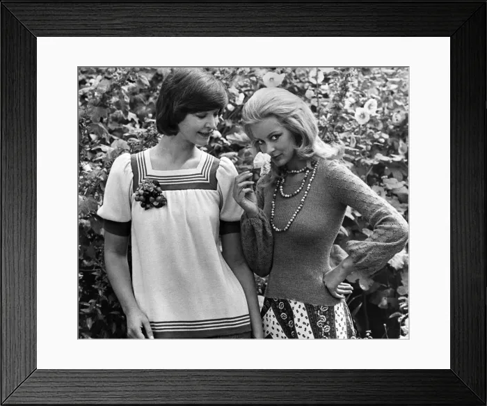 Framed Print : Clothing: The great thing about this seasonIs knits is that they have moved into blouse