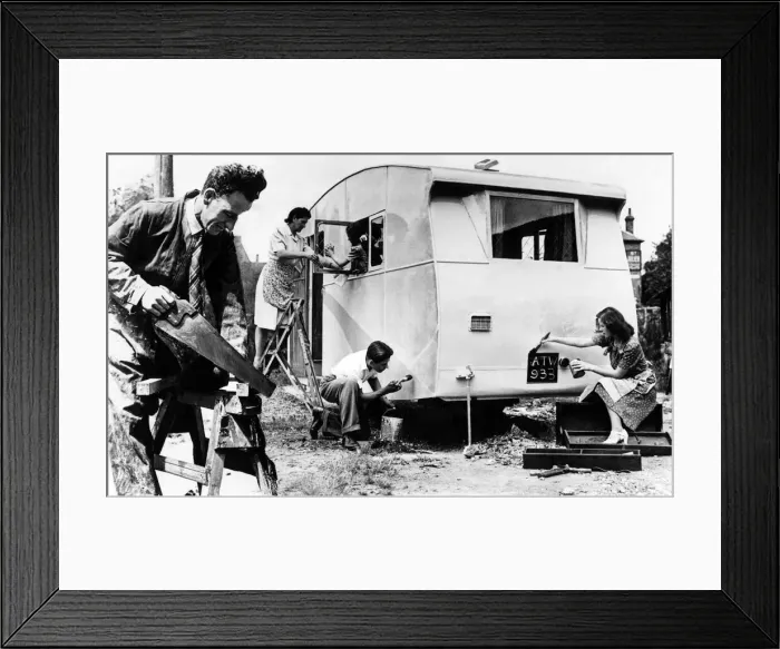 Framed Print : His holiday hotel is homemade. More than two years ago Mr. R. C Framed Print : His holiday hotel is homemade. More than two years ago Mr. R. C