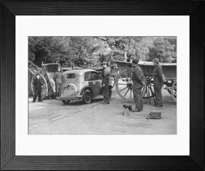 Framed Print : One of the many roads in England now closed off and protected by barricades