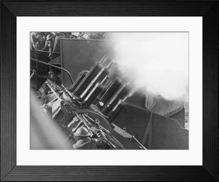 Framed Print : A narrow escape for the British Royal Navy aircraft carrier engaged by enemy bomber Framed Print : A narrow escape for the British Royal Navy aircraft carrier engaged by enemy bomber