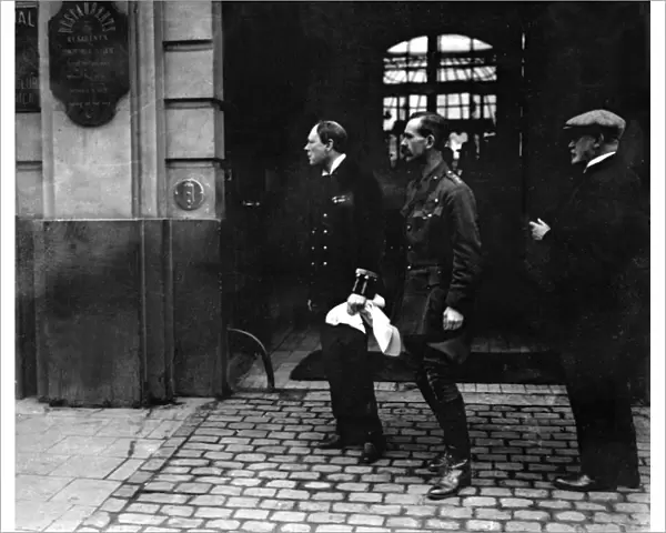 Winston Churchill at Antwerp. By October 1914, World War I was raging
