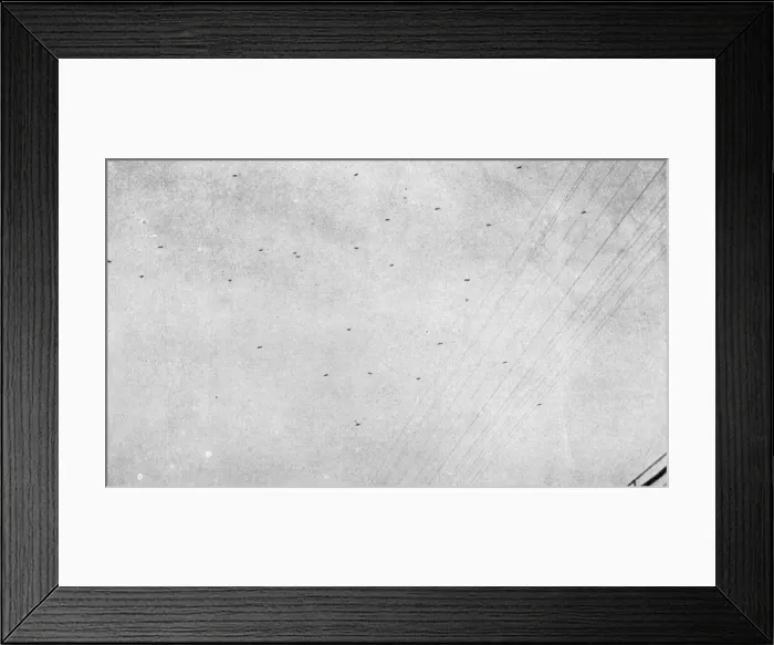 Framed Print : The great daylight German air raid of July 1917 photographed from the roof of the Daily