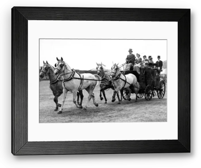 Framed Print : This stagecoach was in the parade of the Durham County Show driven by Mr. F. D. Nicholson Framed Print : This stagecoach was in the parade of the Durham County Show driven by Mr. F. D. Nicholson
