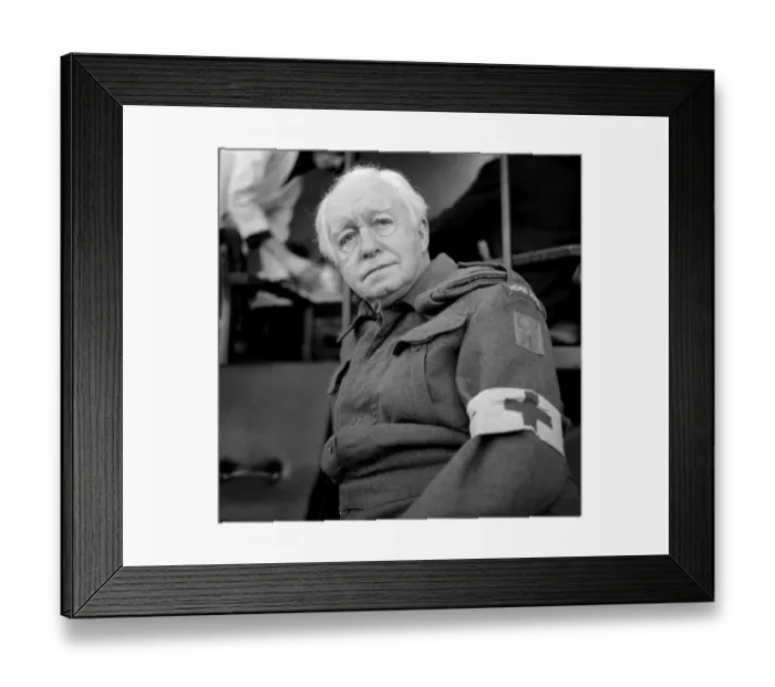 Framed Print : Actor Arnold Ridley in his role as Private Godfrey in the BBC television series Dad