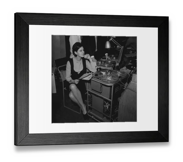 Framed Print : Verity Lambert television producer 1963 Box R125 Doctor Who