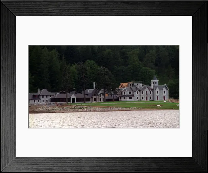 Framed Print : Ben Alder House, the home of Urs Schwarzenback during construction August 1997 Framed Print : Ben Alder House, the home of Urs Schwarzenback during construction August 1997