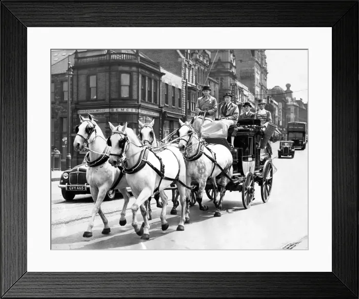 Framed Print : A trial run through the streets of Sunderland for Mr. F