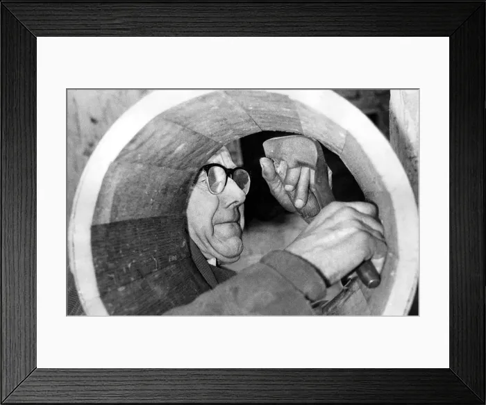 Framed Print : Ancient tools are used in an ancient but dying craft by Mr