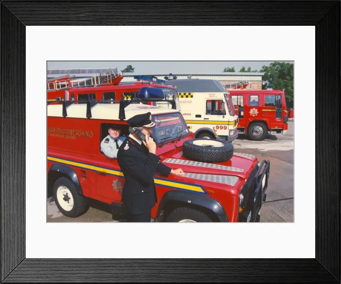 Framed Print : A range of fire engines and vehicles ready for the next emergency call-out Framed Print : A range of fire engines and vehicles ready for the next emergency call-out