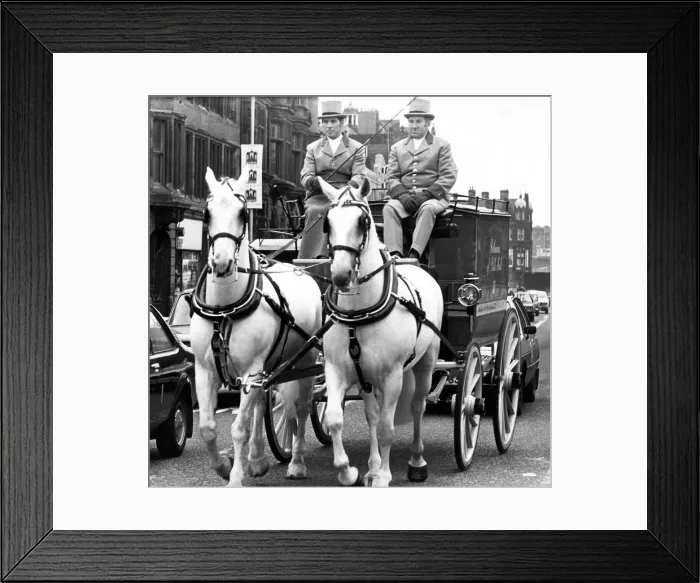 Framed Print : Horses Pell and Mell up from London to join in Newcastles Lord Mayors parade Framed Print : Horses Pell and Mell up from London to join in Newcastles Lord Mayors parade