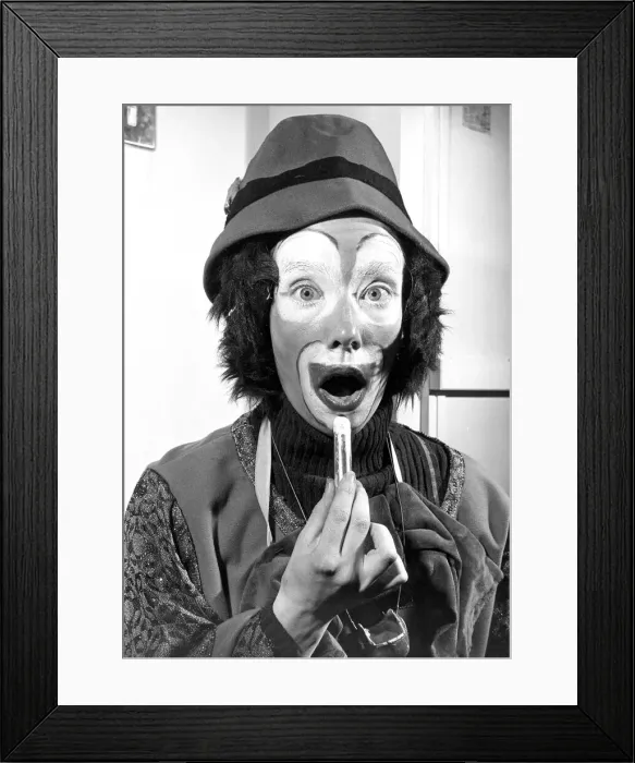 Framed Print : Stephanie Fagan, now with Robert Enos Circus gets to work with the greasepaint Framed Print : Stephanie Fagan, now with Robert Enos Circus gets to work with the greasepaint