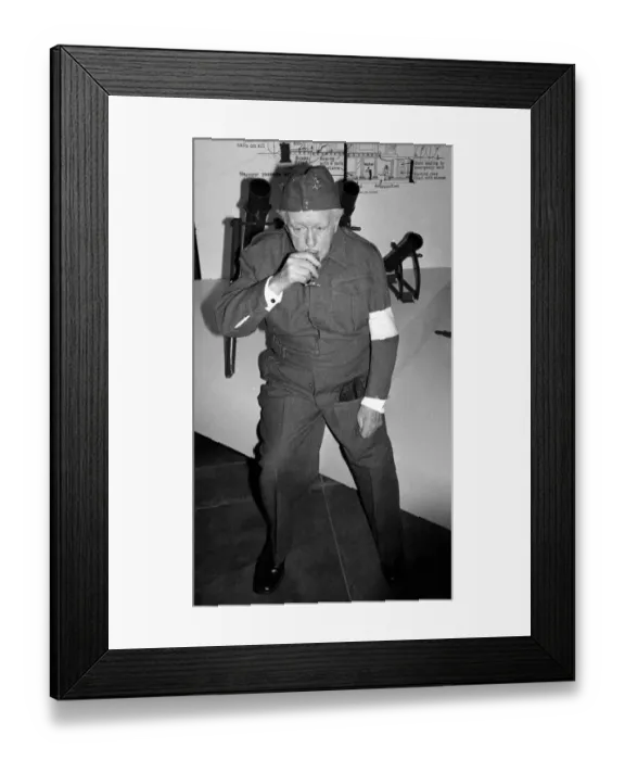Framed Print : Dads Army actor Arnold Ridley who plays Private Godfrey in the popular wartime comedy Framed Print : Dads Army actor Arnold Ridley who plays Private Godfrey in the popular wartime comedy