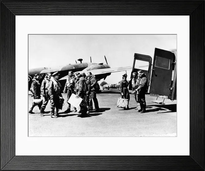 Framed Print : Crews arrive at the dispersal point, driven by a WaF, to go off on a raid Framed Print : Crews arrive at the dispersal point, driven by a WaF, to go off on a raid