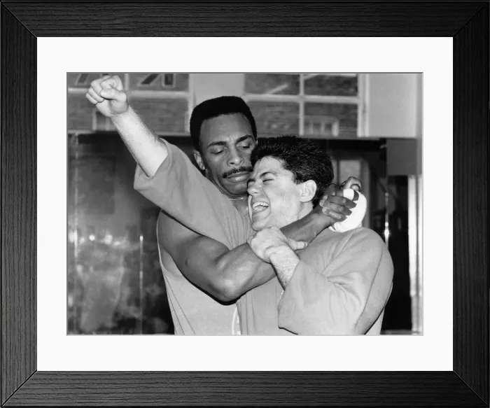 Framed Print : Experts... Qualified instructors demonstrate a move. March 1988 P009988 Framed Print : Experts... Qualified instructors demonstrate a move. March 1988 P009988