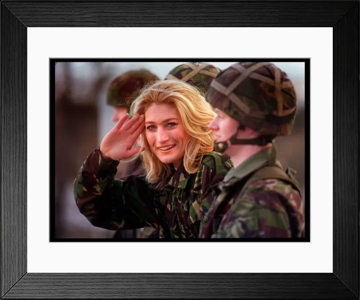 Framed Print : Ali Paton - Siren from Gladiators, 1998 At Dreghorn Barracks to help launch