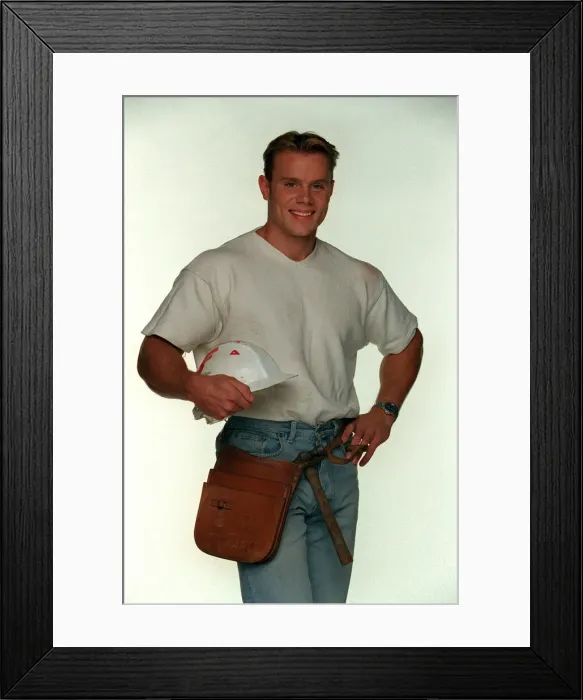 Framed Print : Warren Firman Gladiator March 98 Star of TV show The Gladiators Known as Ace